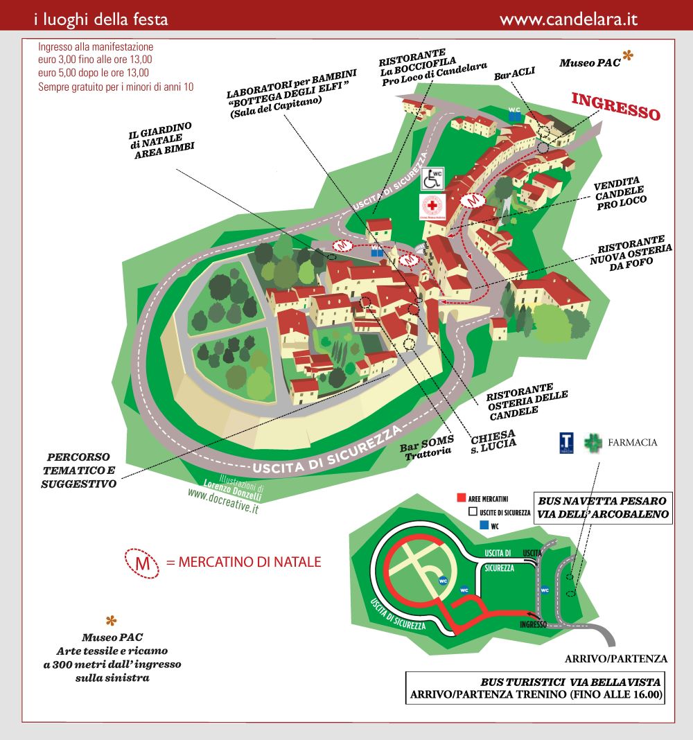 Candelara mappa 2024